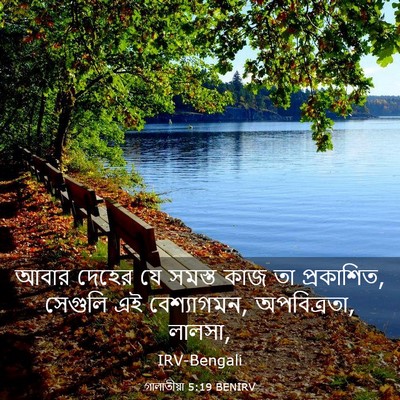 Picture 03 - গালাতীয়া 5:19 BENIRV - আবার দেহের যে - Bible Verse Picture