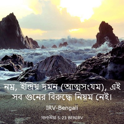 Picture 03 - গালাতীয়া 5:23 BENIRV - নম্র, ইন্দ্রিয় - Bible Verse Picture