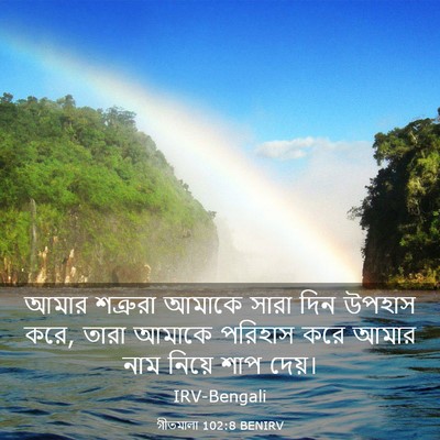 Picture 03 - গীতমালা 102:8 BENIRV - আমার শত্রুরা - Bible Verse Picture