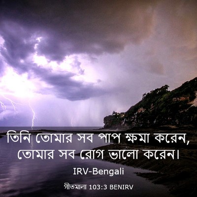 Picture 03 - গীতমালা 103:3 BENIRV - তিনি তোমার সব পাপ - Bible Verse Picture