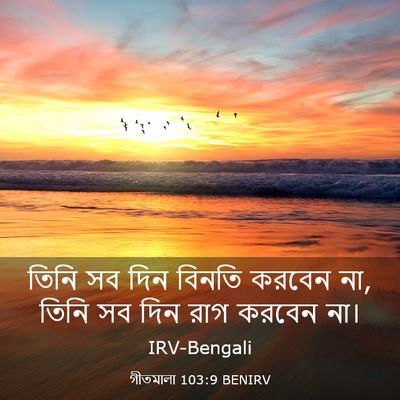 Picture 03 - গীতমালা 103:9 BENIRV - তিনি সব দিন বিনতি - Bible Verse Picture