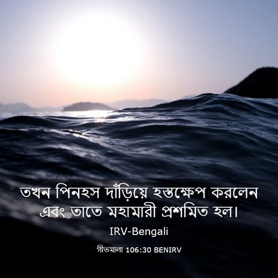 Picture 03 - গীতমালা 106:30 BENIRV - তখন পিনহস - Bible Verse Picture