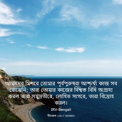 Picture 03 - গীতমালা 106:7 BENIRV - আমাদের মিশরে - Bible Verse Picture
