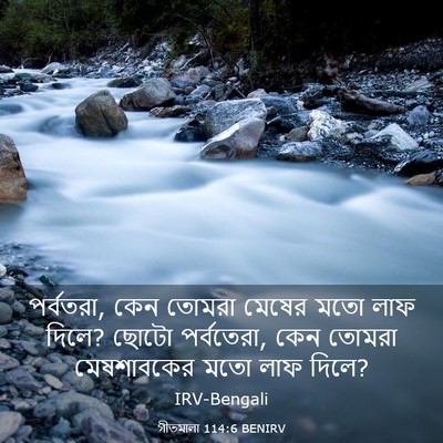 Picture 03 - গীতমালা 114:6 BENIRV - পর্বতরা, কেন তোমরা - Bible Verse Picture