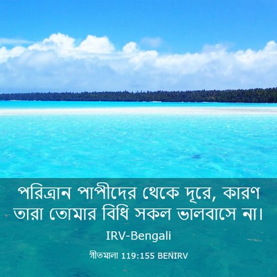 Picture 03 - গীতমালা 119:155 BENIRV - পরিত্রান পাপীদের - Bible Verse Picture
