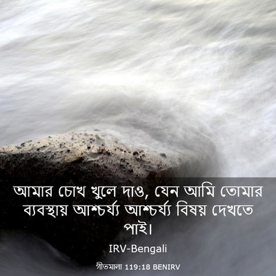 Picture 03 - গীতমালা 119:18 BENIRV - আমার চোখ খুলে দাও, - Bible Verse Picture