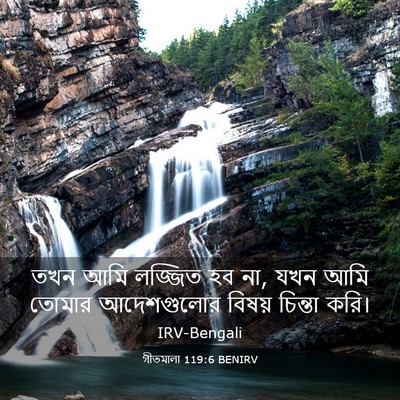 Picture 03 - গীতমালা 119:6 BENIRV - তখন আমি লজ্জিত হব - Bible Verse Picture