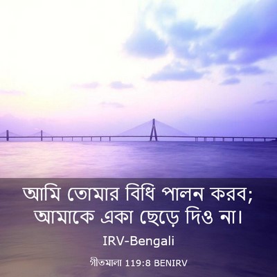 Picture 03 - গীতমালা 119:8 BENIRV - আমি তোমার বিধি - Bible Verse Picture