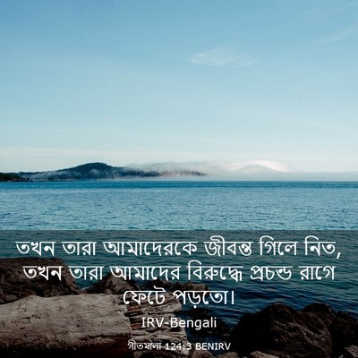 Picture 03 - গীতমালা 124:3 BENIRV - তখন তারা আমাদেরকে - Bible Verse Picture