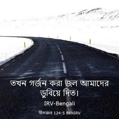 Picture 03 - গীতমালা 124:5 BENIRV - তখন গর্জন করা জল - Bible Verse Picture