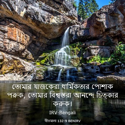 Picture 03 - গীতমালা 132:9 BENIRV - তোমার যাজকেরা - Bible Verse Picture