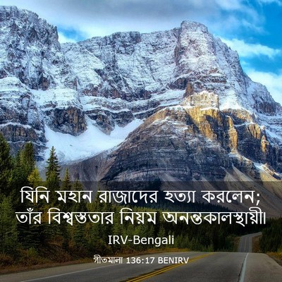 Picture 03 - গীতমালা 136:17 BENIRV - যিনি মহান রাজাদের - Bible Verse Picture