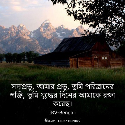 Picture 03 - গীতমালা 140:7 BENIRV - সদাপ্রভুু, আমার - Bible Verse Picture