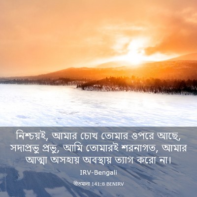 Picture 03 - গীতমালা 141:8 BENIRV - নিশ্চয়ই, আমার চোখ - Bible Verse Picture