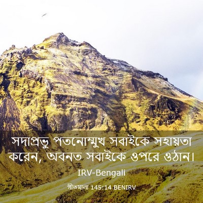 Picture 03 - গীতমালা 145:14 BENIRV - সদাপ্রভুু - Bible Verse Picture