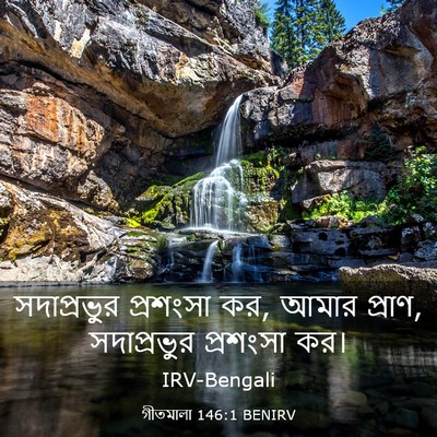 Picture 03 - গীতমালা 146:1 BENIRV - সদাপ্রভুুর - Bible Verse Picture