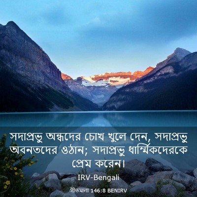 Picture 03 - গীতমালা 146:8 BENIRV - সদাপ্রভুু অন্ধদের - Bible Verse Picture