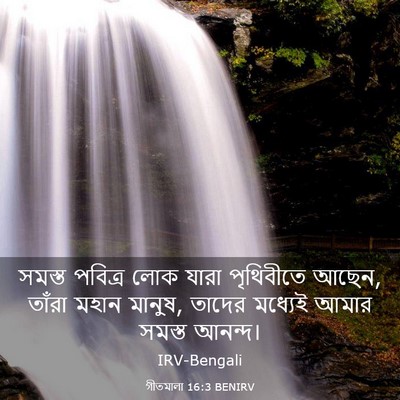 Picture 03 - গীতমালা 16:3 BENIRV - সমস্ত পবিত্র লোক - Bible Verse Picture