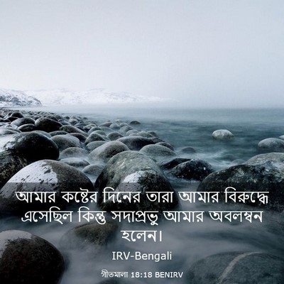 Picture 03 - গীতমালা 18:18 BENIRV - আমার কষ্টের দিনের - Bible Verse Picture