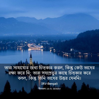 Picture 03 - গীতমালা 18:41 BENIRV - তারা সাহায্যের - Bible Verse Picture