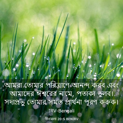 Picture 03 - গীতমালা 20:5 BENIRV - আমরা তোমার - Bible Verse Picture