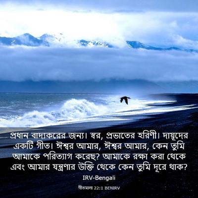 Picture 03 - গীতমালা 22:1 BENIRV - প্রধান বাদ্যকরের - Bible Verse Picture