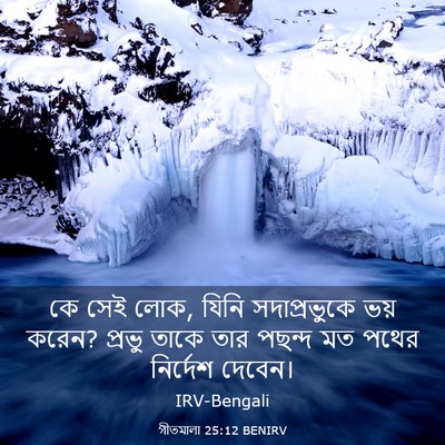 Picture 03 - গীতমালা 25:12 BENIRV - কে সেই লোক, যিনি - Bible Verse Picture