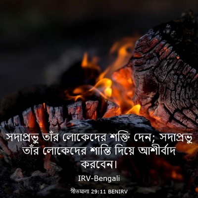 Picture 03 - গীতমালা 29:11 BENIRV - সদাপ্রভুু তাঁর - Bible Verse Picture