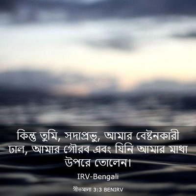 Picture 03 - গীতমালা 3:3 BENIRV - কিন্তু তুমি, - Bible Verse Picture