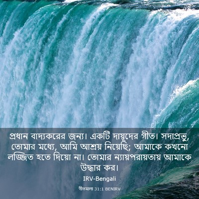 Picture 03 - গীতমালা 31:1 BENIRV - প্রধান বাদ্যকরের - Bible Verse Picture