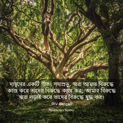 Picture 03 - গীতমালা 35:1 BENIRV - দায়ূদের একটি - Bible Verse Picture