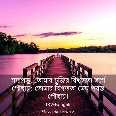 Picture 03 - গীতমালা 36:5 BENIRV - সদাপ্রভুু, তোমার - Bible Verse Picture