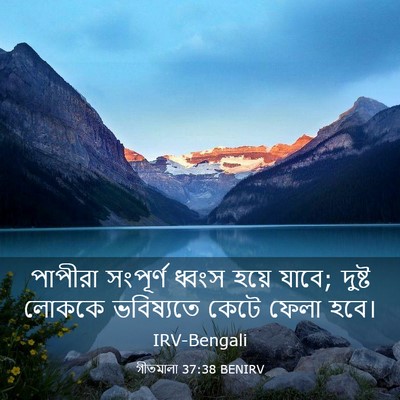 Picture 03 - গীতমালা 37:38 BENIRV - পাপীরা সংপূর্ণ - Bible Verse Picture