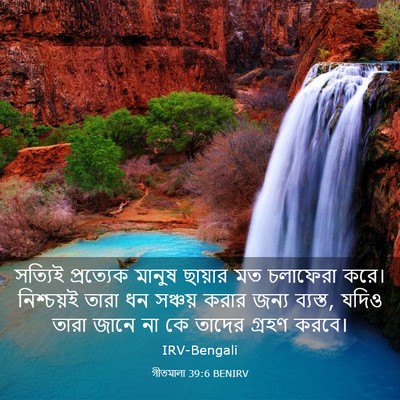 Picture 03 - গীতমালা 39:6 BENIRV - সত্যিই প্রত্যেক - Bible Verse Picture