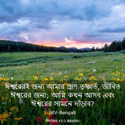 Picture 03 - গীতমালা 42:2 BENIRV - ঈশ্বরেরই জন্য - Bible Verse Picture