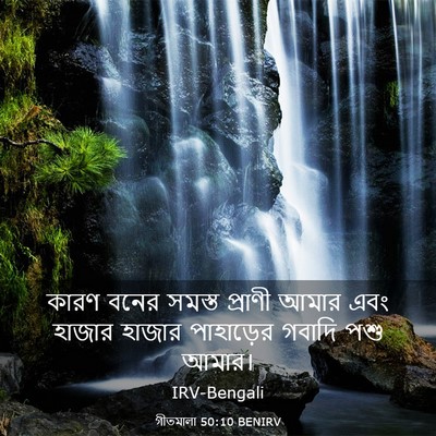 Picture 03 - গীতমালা 50:10 BENIRV - কারণ বনের সমস্ত - Bible Verse Picture