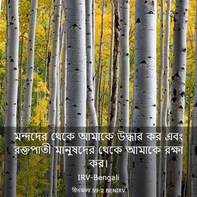 Picture 03 - গীতমালা 59:2 BENIRV - মন্দদের থেকে - Bible Verse Picture