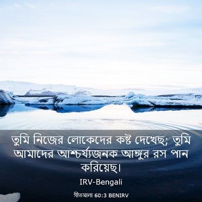 Picture 03 - গীতমালা 60:3 BENIRV - তুমি নিজের - Bible Verse Picture