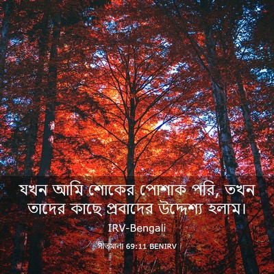 Picture 03 - গীতমালা 69:11 BENIRV - যখন আমি শোকের - Bible Verse Picture
