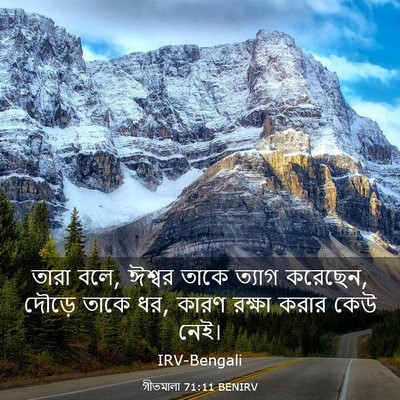Picture 03 - গীতমালা 71:11 BENIRV - তারা বলে, ঈশ্বর - Bible Verse Picture