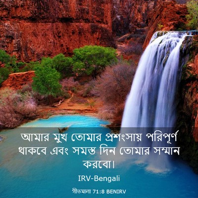 Picture 03 - গীতমালা 71:8 BENIRV - আমার মুখ তোমার - Bible Verse Picture