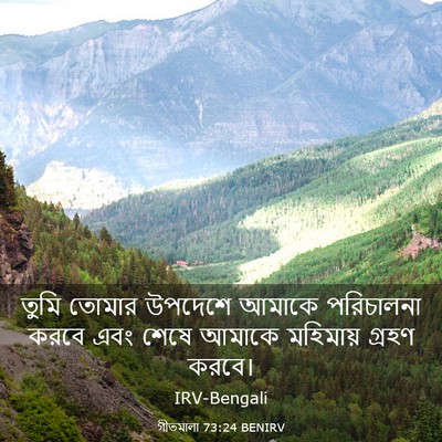 Picture 03 - গীতমালা 73:24 BENIRV - তুমি তোমার উপদেশে - Bible Verse Picture
