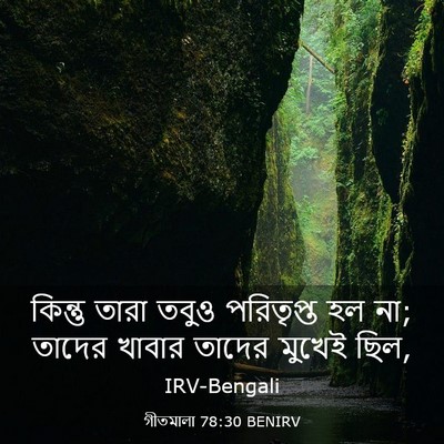 Picture 03 - গীতমালা 78:30 BENIRV - কিন্তু তারা তবুও - Bible Verse Picture