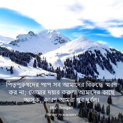 Picture 03 - গীতমালা 79:8 BENIRV - পিতৃপুরুষদের পাপ - Bible Verse Picture