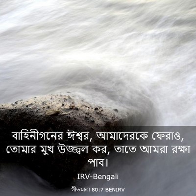 Picture 03 - গীতমালা 80:7 BENIRV - বাহিনীগনের ঈশ্বর, - Bible Verse Picture