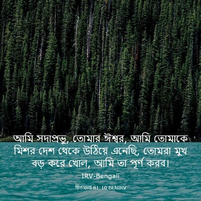 Picture 03 - গীতমালা 81:10 BENIRV - আমি সদাপ্রভুু, - Bible Verse Picture