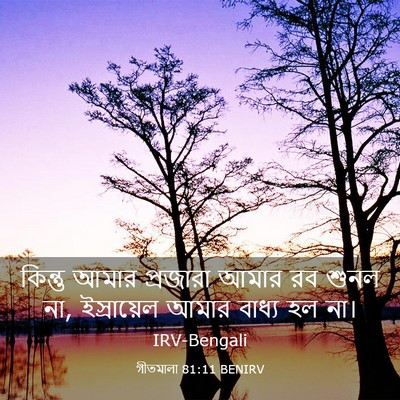 Picture 03 - গীতমালা 81:11 BENIRV - কিন্তু আমার - Bible Verse Picture
