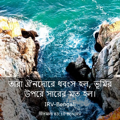 Picture 03 - গীতমালা 83:10 BENIRV - তারা ঐনদোরে ধবংস - Bible Verse Picture
