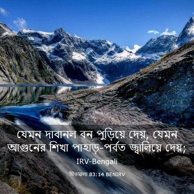 Picture 03 - গীতমালা 83:14 BENIRV - যেমন দাবানল বন - Bible Verse Picture