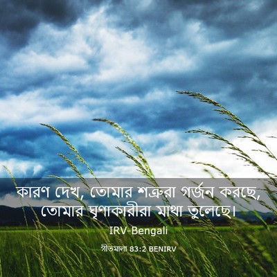 Picture 03 - গীতমালা 83:2 BENIRV - কারণ দেখ, তোমার - Bible Verse Picture